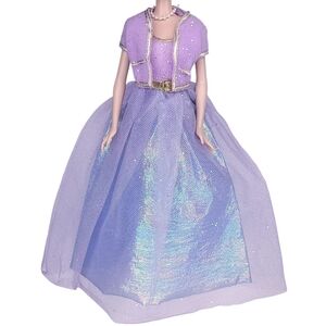 Barbie 1996 Fashion Avenue Deluxe Eveningwear Gown Iridescent Glitter Vtg #19195